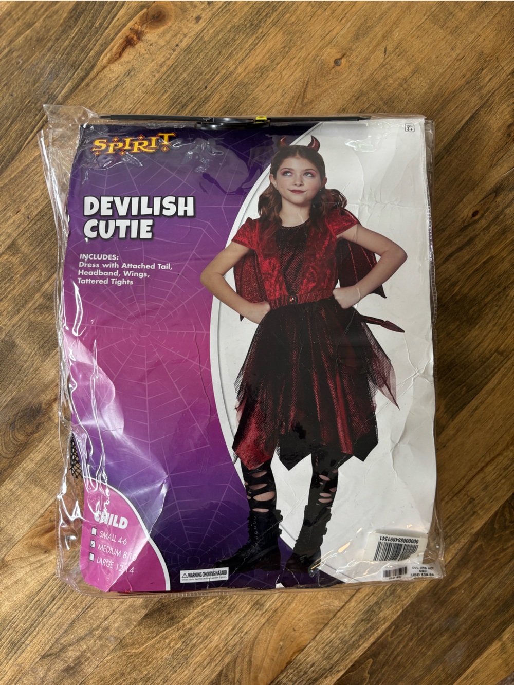 Girls Devilish Cutie Halloween Costume
